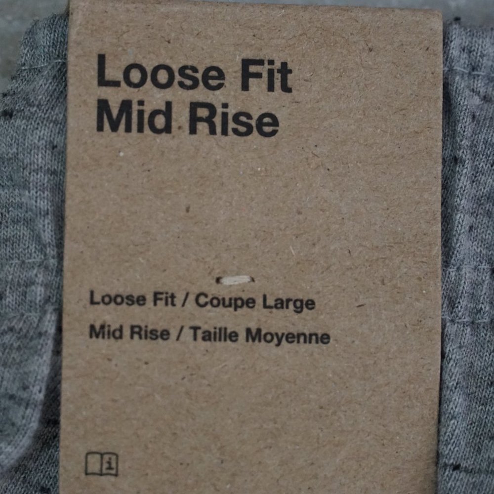 NEW Nike Sweatpants Woman's Large White Heathered Loose Fit Mid Rise Joggers - Picture 5 of 6